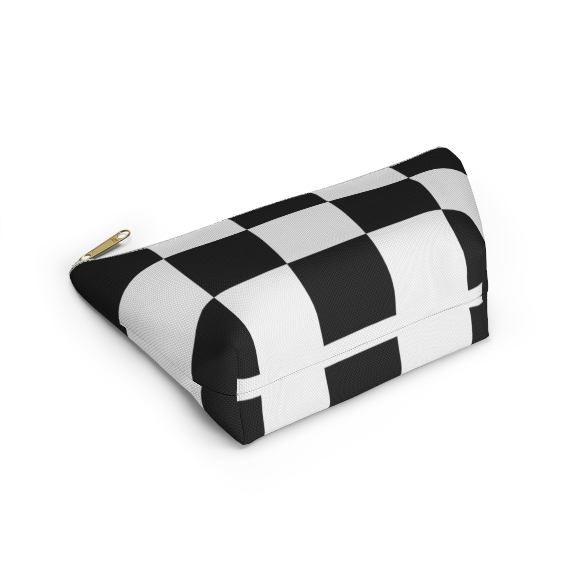 Large Checkerboard Pouch, Cosmetic Bag, Pencil Case