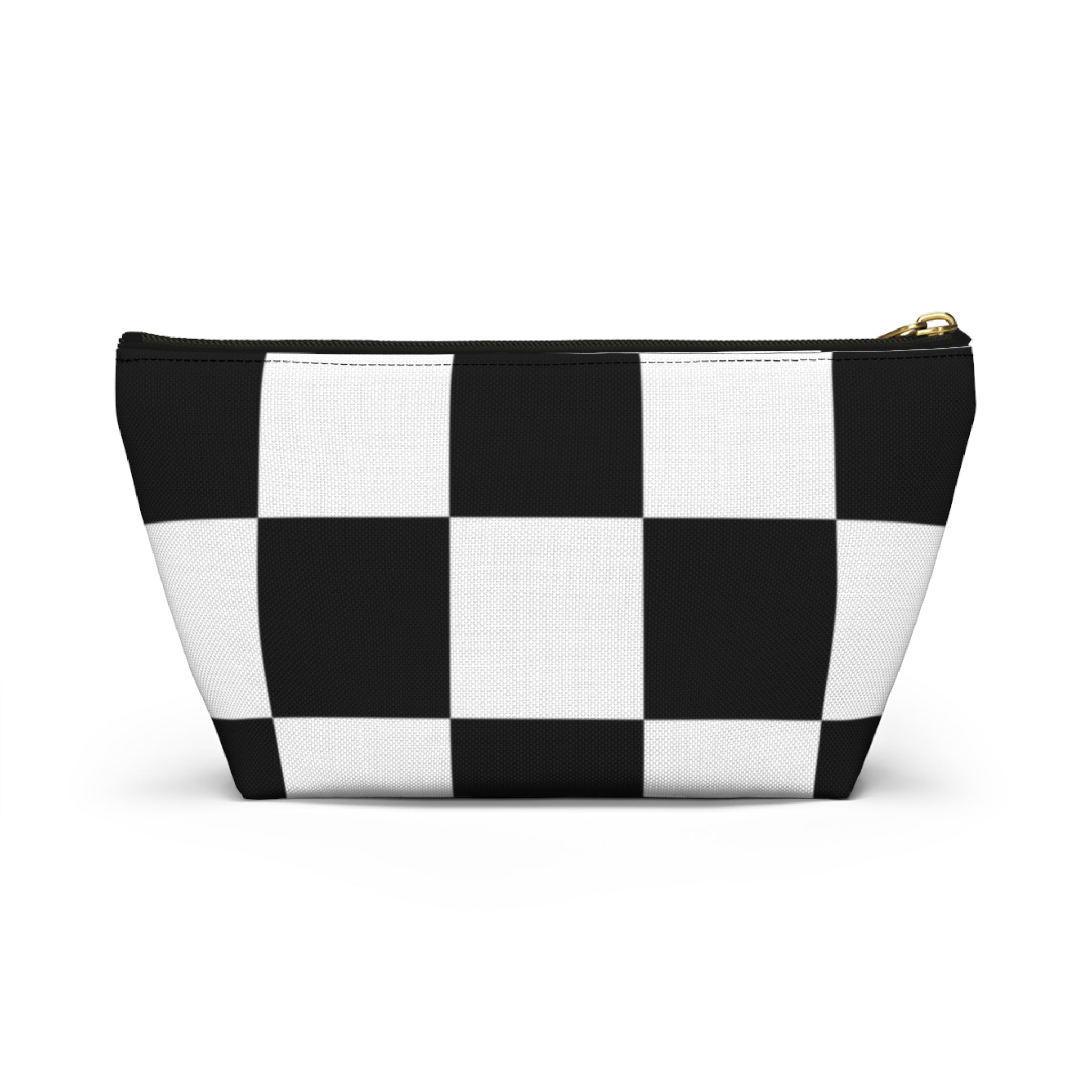 Large Checkerboard Pouch, Cosmetic Bag, Pencil Case