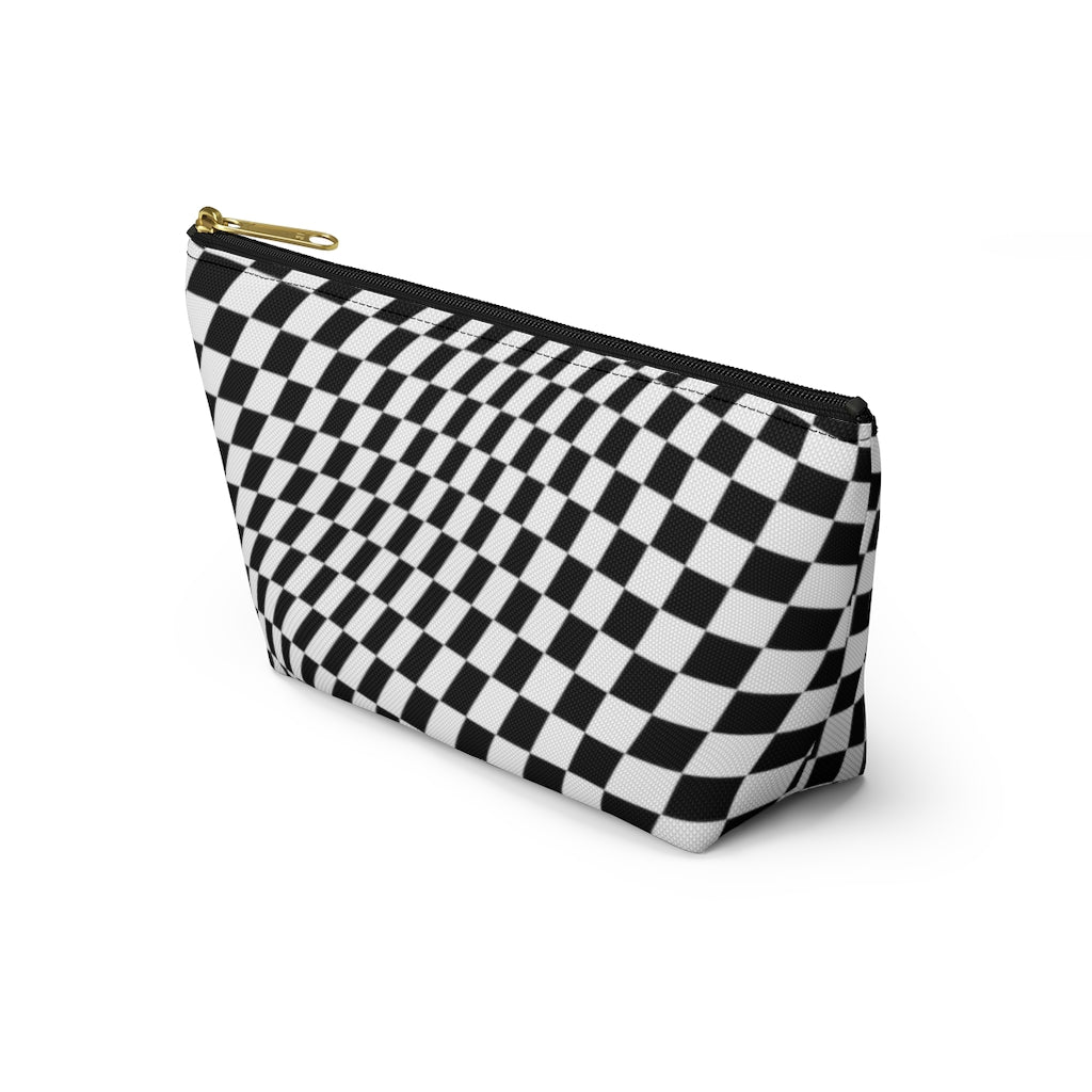 Pencil Case Cosmetic Bag Desk Accessories 17 X 10 X 8cm Multicolor Knitting  Checkerboard Wool Checkered Storage Products