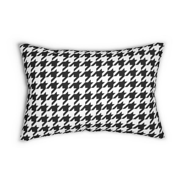 Abstract Black & White Lumbar Pillow - H U N T E D F O X